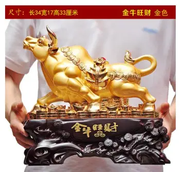 Golden Bulls Handicraft OX Fengshui Buffalo Home Decoration TV Cabinet Relocation Gifts home statues
Golden Bulls Handicraft OX Fengshui Buffalo Home Decoration TV Cabinet Relocation Gifts home statues