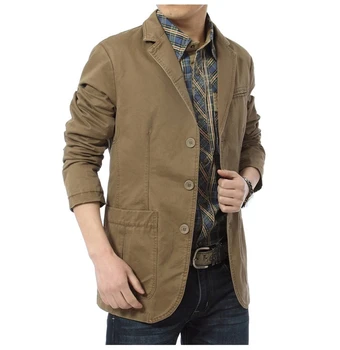 Helisopus New Casual Blazer Jacket Men Slim Fit Business Suit Coat Casual Cotton Bomber Military Jackets Men Outwear Plus Size
Helisopus New Casual Blazer Jacket Men Slim Fit Business Suit Coat Casual Cotton Bomber Military Jackets Men Outwear Plus Size