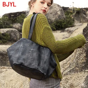 Retro casual leather women shoulder bag original niche soft genuine leather female handbag large capacity women tote bags 2020
Retro casual leather women shoulder bag original niche soft genuine leather female handbag large capacity women tote bags 2020