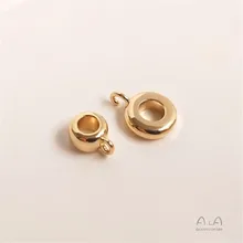 14k Gold coated copper plated real gold Spacer Bead wheel bead belt opening ring ring DIY Bracelet hand string accessories
14k Gold coated copper plated real gold Spacer Bead wheel bead belt opening ring ring DIY Bracelet hand string accessories