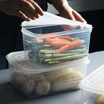Plastic Pp Fresh-Keeping Box Rectangular Thickened Transparent Large Sealed Food Storage Box With Lid
Plastic Pp Fresh-Keeping Box Rectangular Thickened Transparent Large Sealed Food Storage Box With Lid