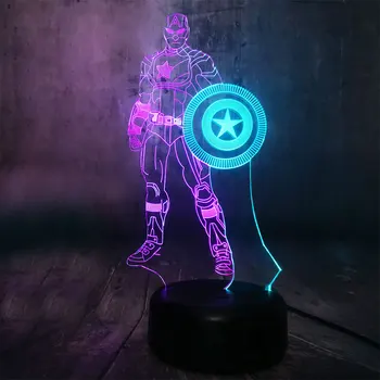 Marvel's The Avengers Captain America 3D 7 Color Change Night Light Baby Sleep Lamp Home Decor Kid Christmas Gift Drop Ship
Marvel's The Avengers Captain America 3D 7 Color Change Night Light Baby Sleep Lamp Home Decor Kid Christmas Gift Drop Ship