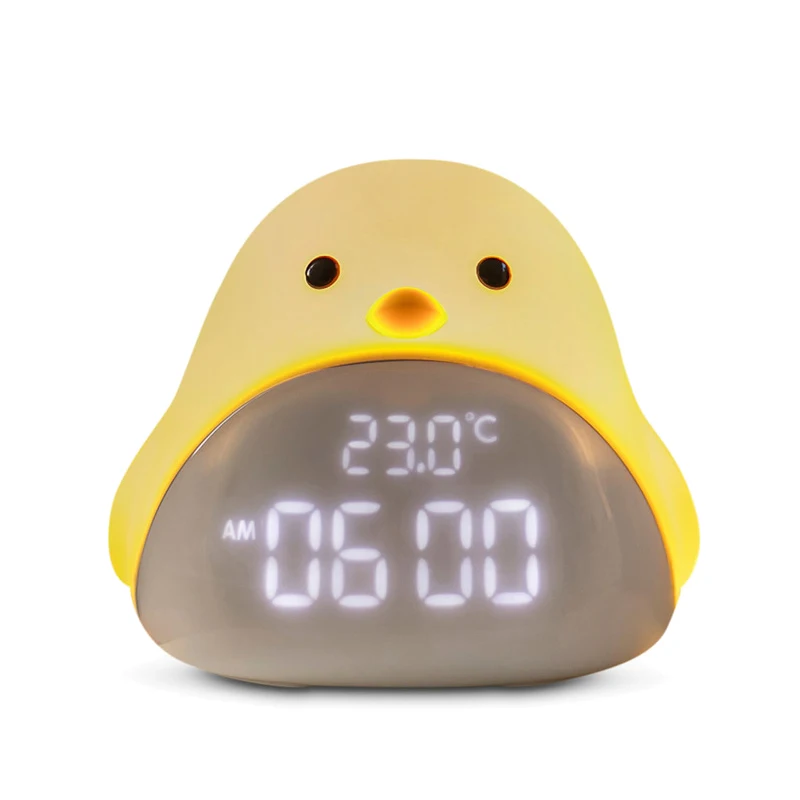 Multifunction Kids Digital Alarm Clock Silicone Cute Cartoon LED Touch Table Nightlight Alarm Clock USB Rechargeable for Kids
Multifunction Kids Digital Alarm Clock Silicone Cute Cartoon LED Touch Table Nightlight Alarm Clock USB Rechargeable for Kids