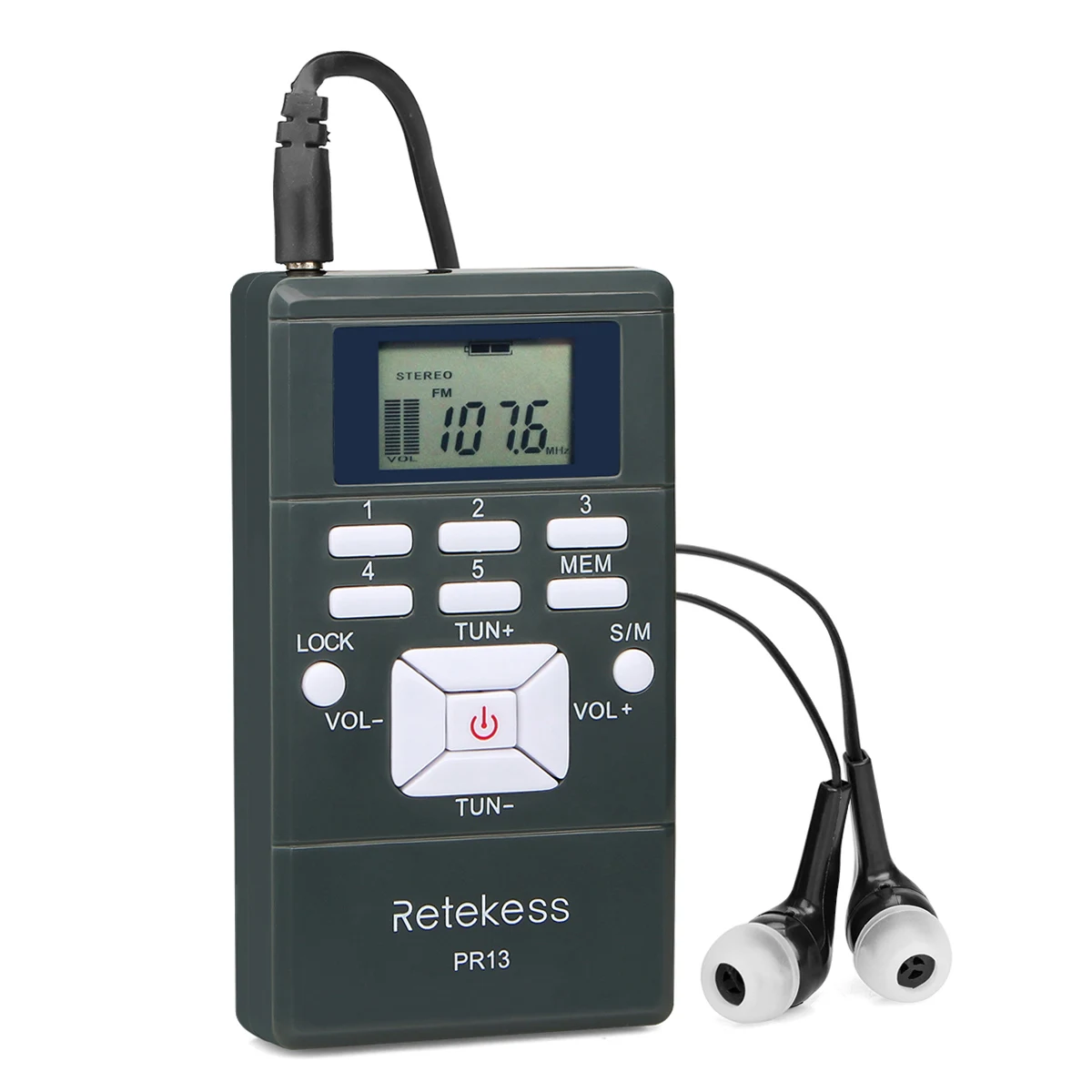 Retekess PR13 Portable FM Radio Pocket Receiver Stereo DSP Mini Digital Clock for Tour Guide Simultaneous Interpretation
Retekess PR13 Portable FM Radio Pocket Receiver Stereo DSP Mini Digital Clock for Tour Guide Simultaneous Interpretation