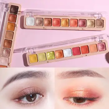 9 Color Nude Shining Eyeshadow Pearlescent Mashed Potato Eyeshadow Waterproof Glitter Eye Cosmetics Makeup Shadow Palette F1W3
9 Color Nude Shining Eyeshadow Pearlescent Mashed Potato Eyeshadow Waterproof Glitter Eye Cosmetics Makeup Shadow Palette F1W3