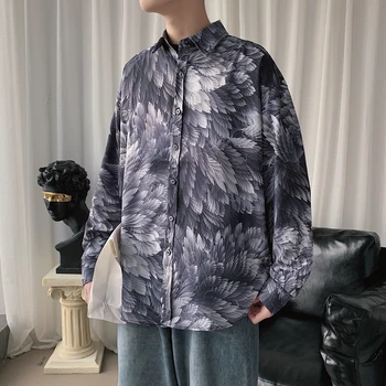 New Male Streetstyle Beach Shirt Men Retro Print Fashion Casual Long Sleeve Loose Shirt
New Male Streetstyle Beach Shirt Men Retro Print Fashion Casual Long Sleeve Loose Shirt