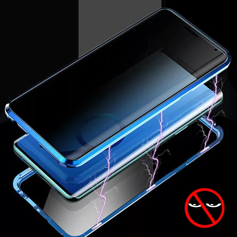 Magnetic Privacy Case for Samsung Galaxy S8 S9 S10 Plus Note 8 9 Anti Peep Magnet Metal Bumper Front Back Glass Protection Cover
Magnetic Privacy Case for Samsung Galaxy S8 S9 S10 Plus Note 8 9 Anti Peep Magnet Metal Bumper Front Back Glass Protection Cover