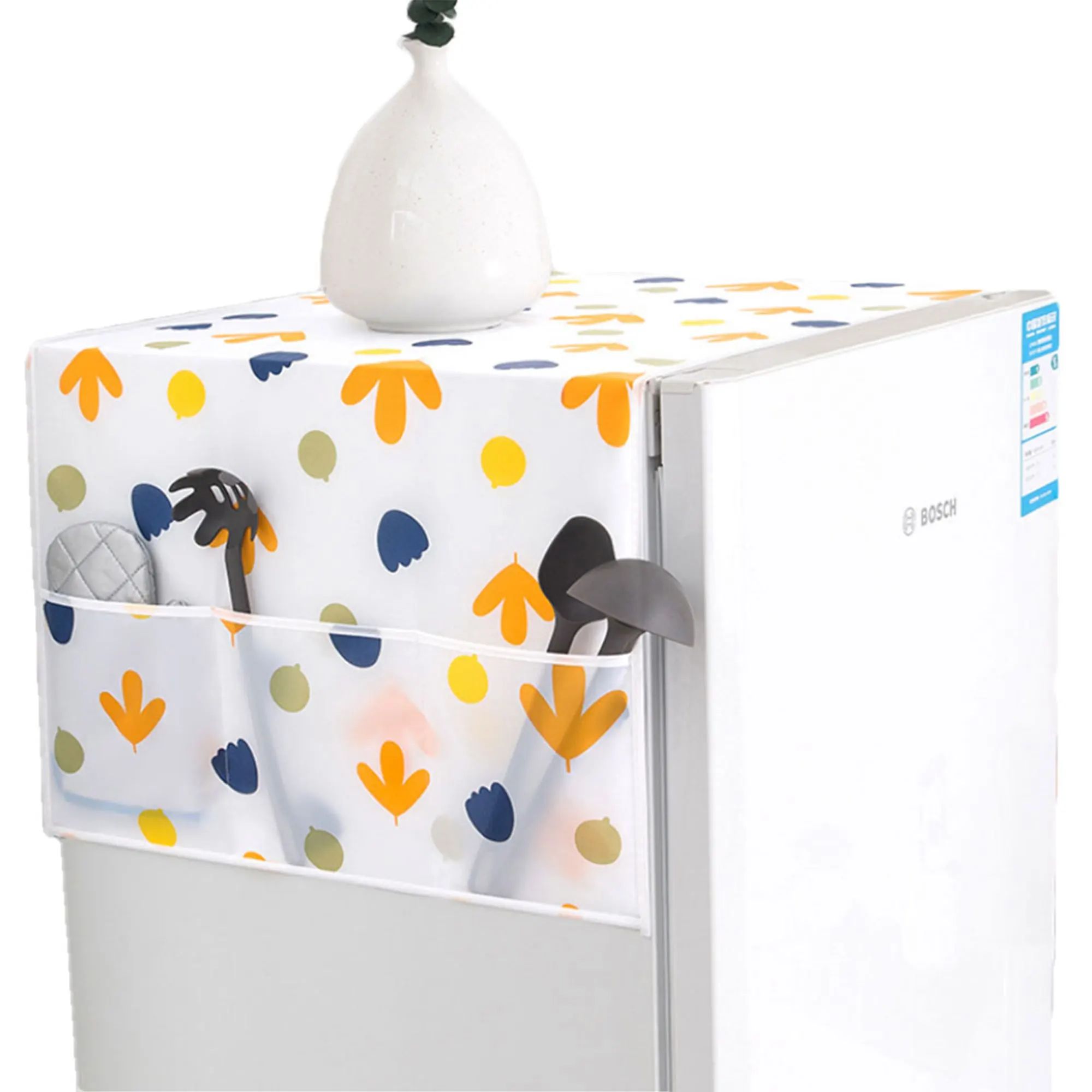 Waterproof Refrigerator Dust Cover with 2 Storage Pockets, Washing Machine Top Cloth for Kitchen Bathroom
Waterproof Refrigerator Dust Cover with 2 Storage Pockets, Washing Machine Top Cloth for Kitchen Bathroom
