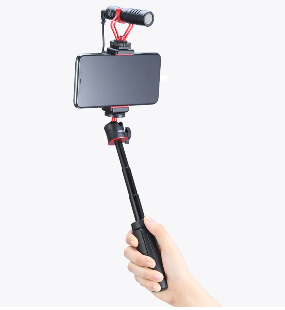 Ulanzi ST-07 Cold Shoe Phone Mount Holder Extend Cold Shoe for Vlog Microphone LED Light Vlog Tripod Phone Mount Stright Mobile