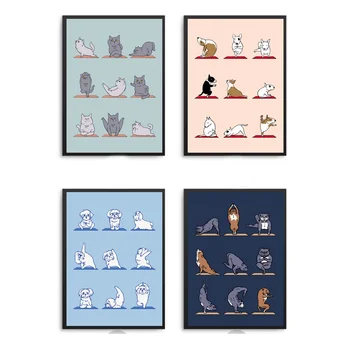 Wall Art Canvas Painting HD Printing Animal Yoga Dog Cat Lovely Poster Home Decorative Modern Nordic Living Room Modular Picture
Wall Art Canvas Painting HD Printing Animal Yoga Dog Cat Lovely Poster Home Decorative Modern Nordic Living Room Modular Picture