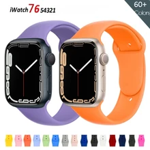 New Silicone Strap For Apple watch band 45mm 41mm 40mm 44mm Belt Correa Bracelet iWatch Series 7 6 3 4 5 SE 38mm 42mm Watchband
New Silicone Strap For Apple watch band 45mm 41mm 40mm 44mm Belt Correa Bracelet iWatch Series 7 6 3 4 5 SE 38mm 42mm Watchband
