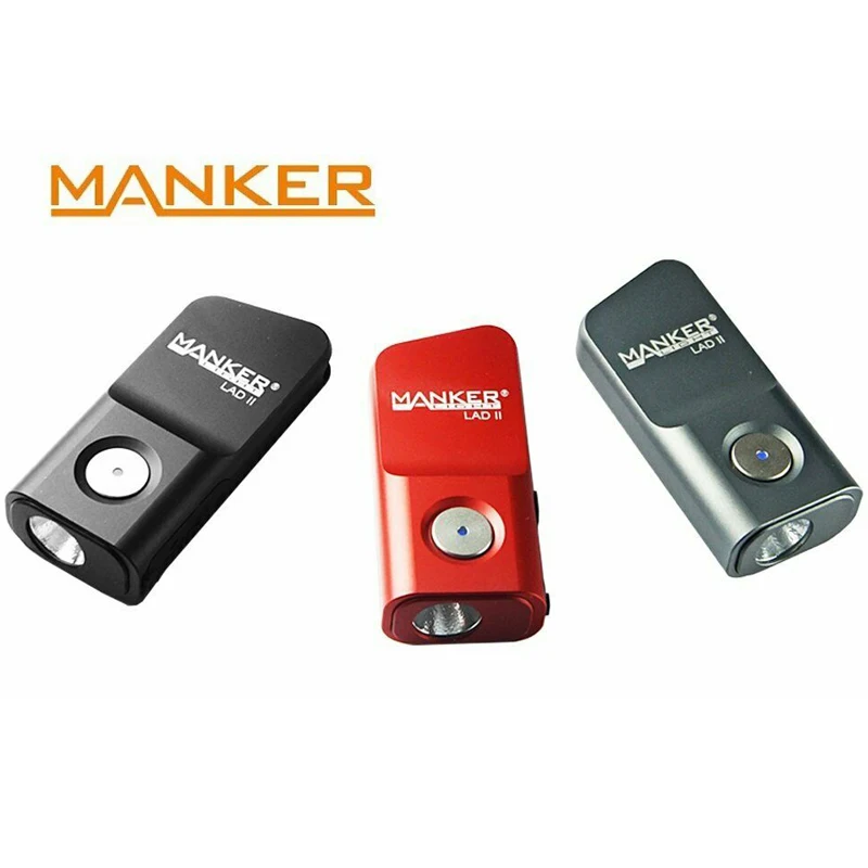 

MANKER LAD II 300 Lumen USB Rechargeable Keychain Flashlight CREE XPG3 / High CRI Nichia 219C LED Pocket EDC Mini Flashlight