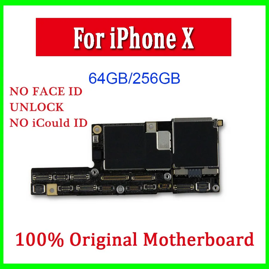 Factory unlocked Motherboard For iPhone X Without Face ID 100% Original Mainboard For iPhone X With Full Chips IOS System
Factory unlocked Motherboard For iPhone X Without Face ID 100% Original Mainboard For iPhone X With Full Chips IOS System