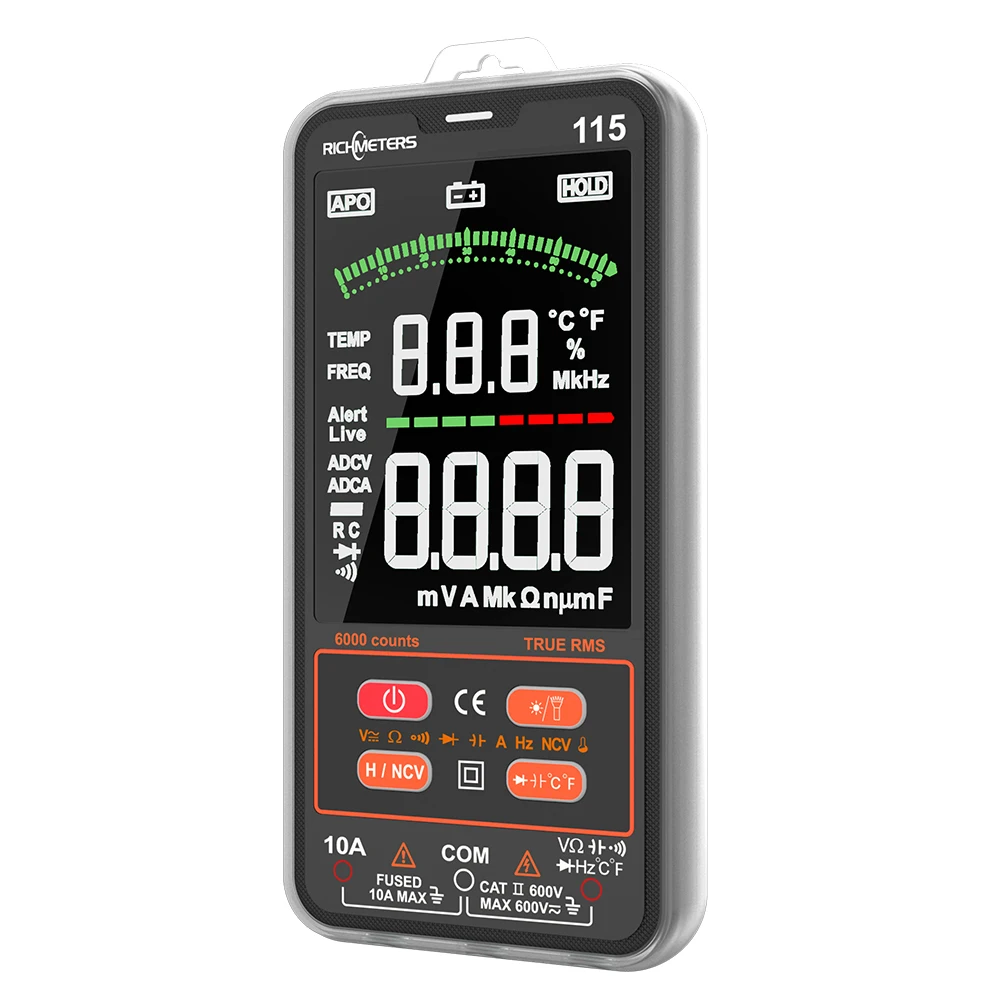 Generic RM115 Multimeter 6000 Counts Multimetro Professional Digital