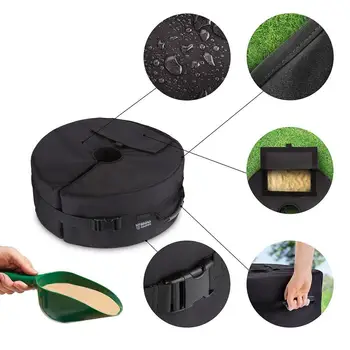 Parasol Umbrella Base Bag Detachable Cantilevel Weighted Shade Sand Bag 46cm(Dia) X 15cm(H) Flatware,knie
Parasol Umbrella Base Bag Detachable Cantilevel Weighted Shade Sand Bag 46cm(Dia) X 15cm(H) Flatware,knie