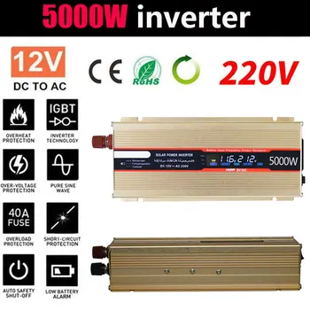 Car Inverter 5000W Peak Car Power Inverter Voltage Transformer Converter 12V To 220V Power Inverter Modified Sine Wave Inversor
Car Inverter 5000W Peak Car Power Inverter Voltage Transformer Converter 12V To 220V Power Inverter Modified Sine Wave Inversor