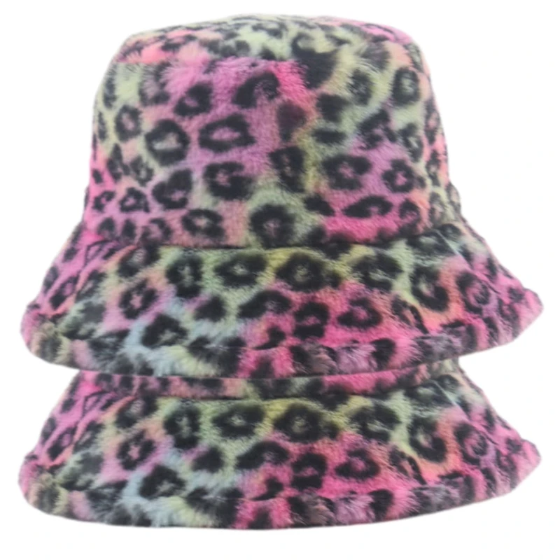 Women Winter Warm Fluffy Plush Bucket Hat Colorful Tie-Dye Leopard Fisherman Cap
Women Winter Warm Fluffy Plush Bucket Hat Colorful Tie-Dye Leopard Fisherman Cap