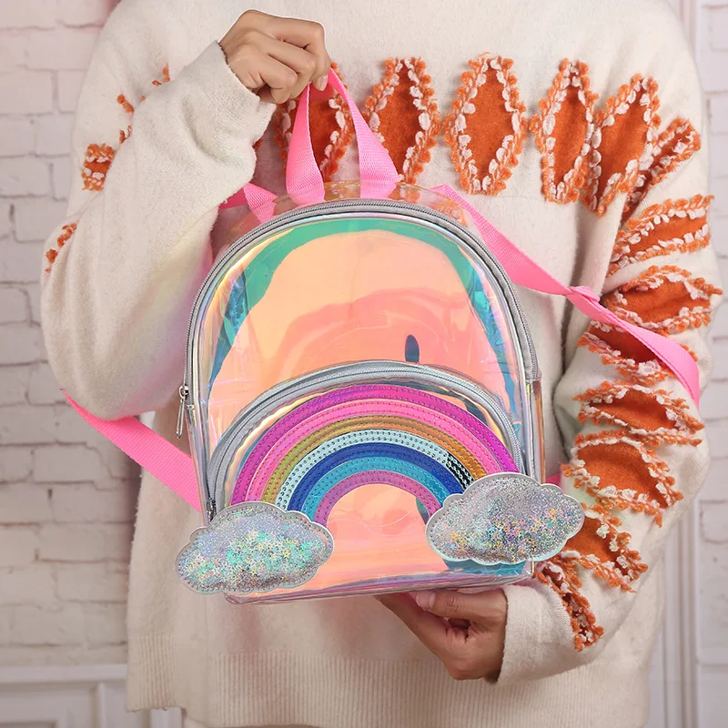 2021 New Unicorn Transparent Backpack Cartoon Tpu Children's Laser Colorful Backpacks Girls Spring Outing School Bag Kids Bags 2021 New Unicorn Transparent Backpack Cartoon Tpu Children's Laser Colorful Backpacks Girls Spring Outing School Bag Kids Bags
