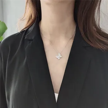 POFUNUO Girls Cute Butterfly AAA Zircon Setting Pendant Necklace Lovers Sister Wedding Birthday Jewelry Exquisite Simple Chokers
POFUNUO Girls Cute Butterfly AAA Zircon Setting Pendant Necklace Lovers Sister Wedding Birthday Jewelry Exquisite Simple Chokers