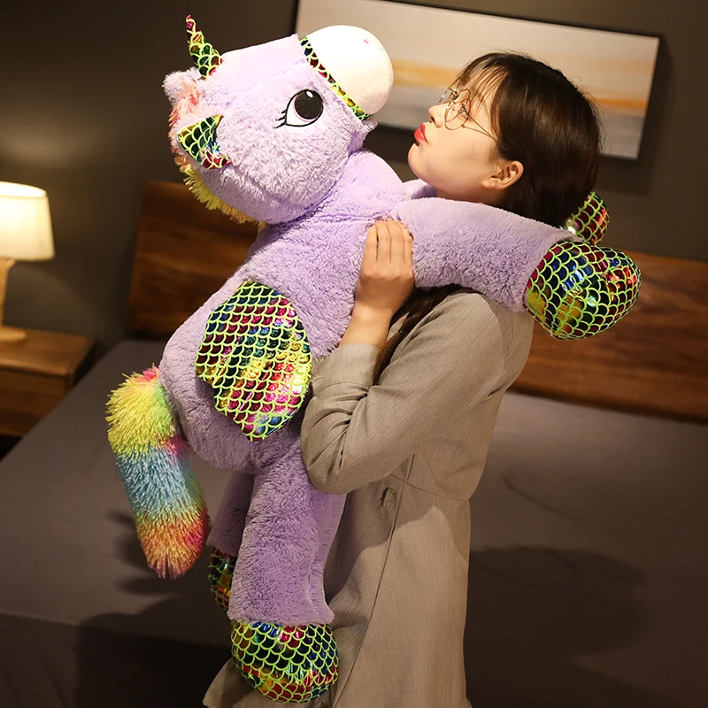 Hot New Arrival Large Unicorn Plush Toys Cute Purple Green Horse Soft Doll Stuffed Animal Big Toys For Children Birthday Gift
Hot New Arrival Large Unicorn Plush Toys Cute Purple Green Horse Soft Doll Stuffed Animal Big Toys For Children Birthday Gift