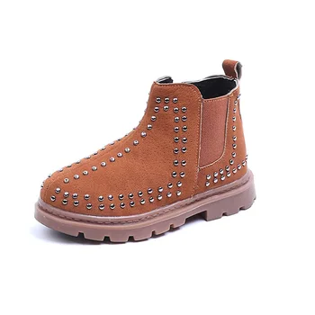 Fashion Rivet Retro Children Boots New 2020 Autumn Boy Girls Soft Leather Ankle Boots Zipper Kids Casual Shoes Black Brown
Fashion Rivet Retro Children Boots New 2020 Autumn Boy Girls Soft Leather Ankle Boots Zipper Kids Casual Shoes Black Brown