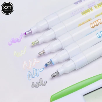 Colorful Highlighter Pen Writing Drawing Double Line mildliner Outline Pen Fluorescent Markers Letter Album Card Pen stationery
Colorful Highlighter Pen Writing Drawing Double Line mildliner Outline Pen Fluorescent Markers Letter Album Card Pen stationery