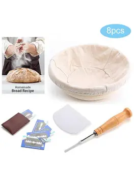 Bread Proofing Basket Set With Dough Scraper Bread Cutter Linen Cloth Professional Baking Tool For Home Bakers Quick Delivery
Bread Proofing Basket Set With Dough Scraper Bread Cutter Linen Cloth Professional Baking Tool For Home Bakers Quick Delivery