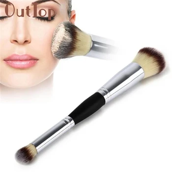 1PC Double-Ended Mutifunctional Cosmetic Makeup Brushes Contour Face Blush Eyeshadow Powder Foundation Makeup Tool 30p1217