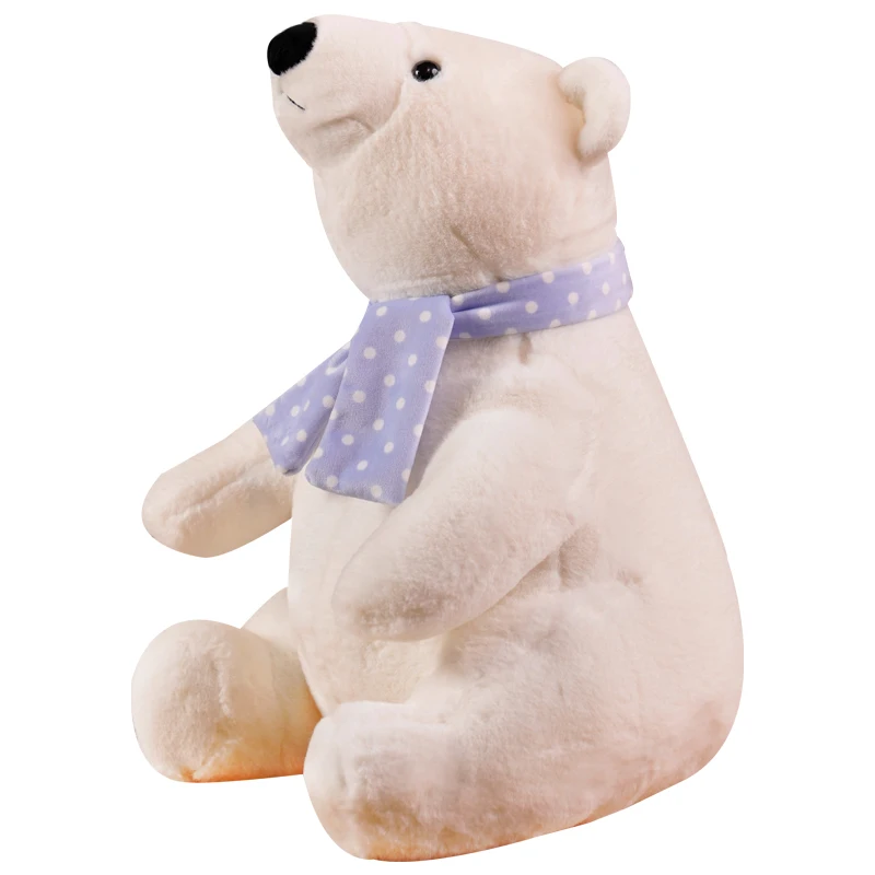 

Lovely Teddy Bear Plush Toy Soft Stuffed Animal Polar Bear Sleep Pillow Kawaii Peluche Baby Room Decora Christmas Gift for Kids