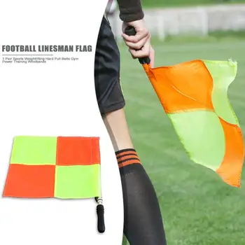 Durable Flags Portable Delicate Design 2pcs Soccer Sideline Assistant Referee Flags Football Match Training Equipment 
Durable Flags Portable Delicate Design 2pcs Soccer Sideline Assistant Referee Flags Football Match Training Equipment