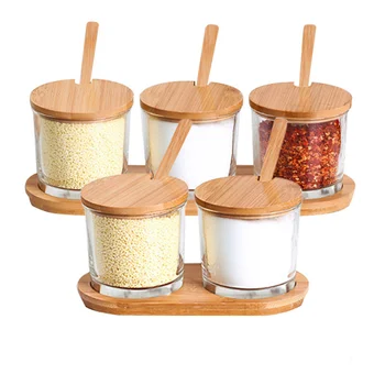 Kitchen Supplies Thickened Glass Seasoning Box Salt Sugar Pot Seasoning Jar Chicken and MSG Seasoning Bottle Set Spice Rack
Kitchen Supplies Thickened Glass Seasoning Box Salt Sugar Pot Seasoning Jar Chicken and MSG Seasoning Bottle Set Spice Rack