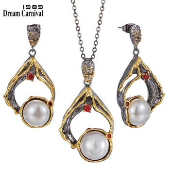 Dreamcarnival1989 New Big Earrings Necklace Set Women Exaggerated Gothic Pearl Jewelry Engagement Party 2020 Hot Pick EP4003S2
Dreamcarnival1989 New Big Earrings Necklace Set Women Exaggerated Gothic Pearl Jewelry Engagement Party 2020 Hot Pick EP4003S2