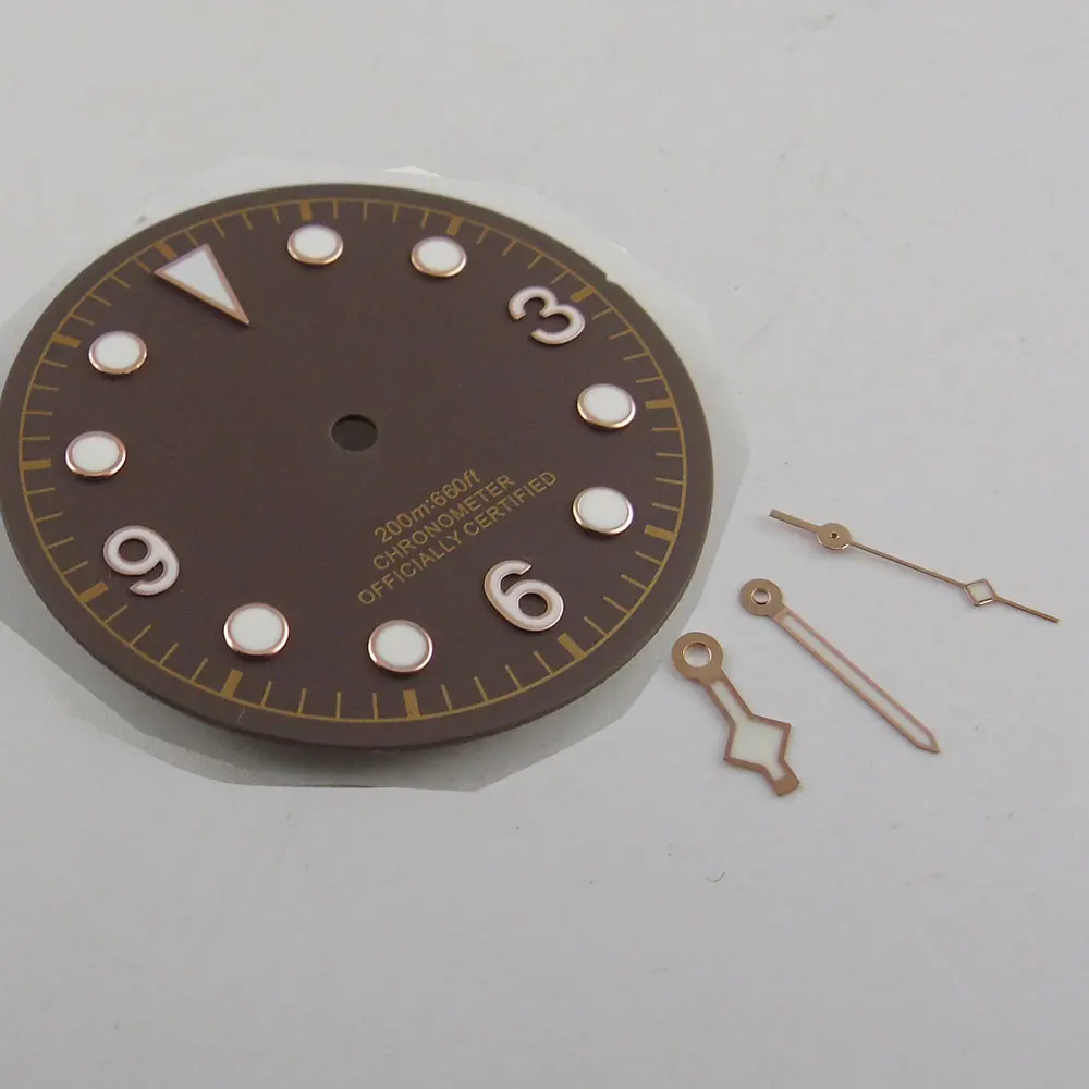 30.4mm Corgeut Brown Watch Dial + Watch Hands Automatic for 2824 2836 Movement watch
30.4mm Corgeut Brown Watch Dial + Watch Hands Automatic for 2824 2836 Movement watch