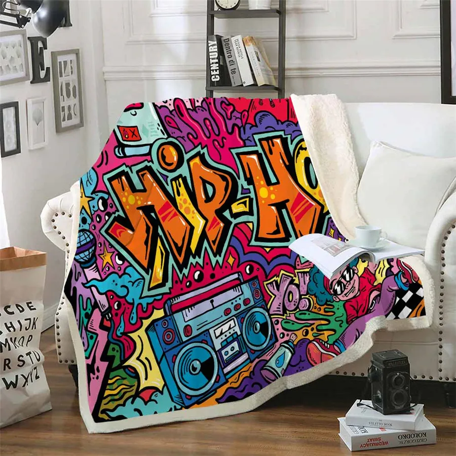 HELENGILI Street Dance Hip Hop Sherpa Blanket Girly Floral Bedspread Velvet Plush Soft Comfortable Home Camping Aircraft Blanket
HELENGILI Street Dance Hip Hop Sherpa Blanket Girly Floral Bedspread Velvet Plush Soft Comfortable Home Camping Aircraft Blanket