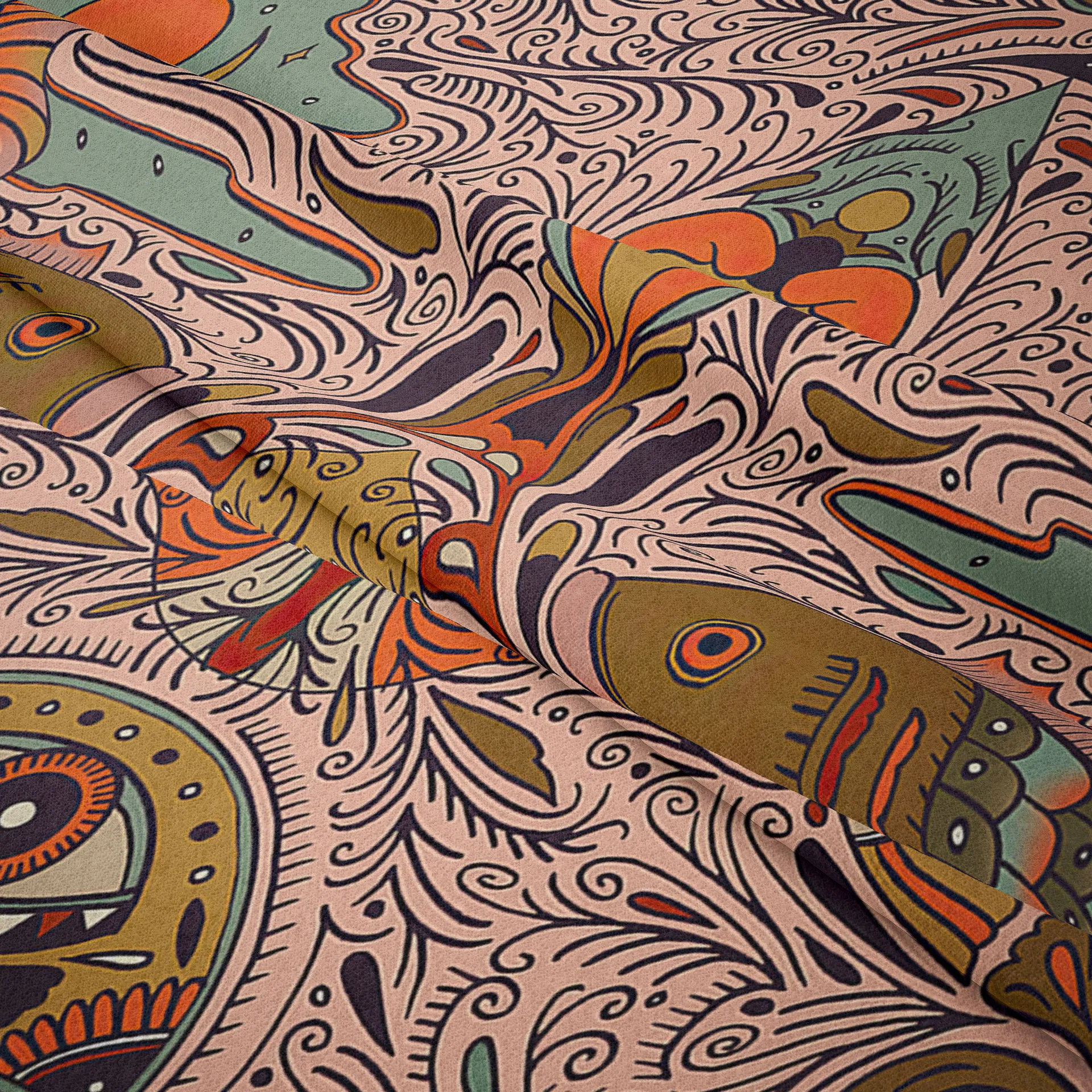 Gobeliny Czeskie Trippy Wall w stylu Hippie z kwiatową Mandala, indie gobelin ścienny abstrakcyjny, dywan artystyczny, dekoracja w stylu Boho na sofę, jogi - Wianko - 97