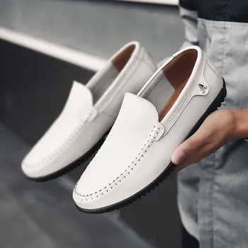2020 men shoes Spring Breathable Moccasins Mens Driving Shoes for man Slip On Loafers Leather Casual Shoes white Big Size 37-47
2020 men shoes Spring Breathable Moccasins Mens Driving Shoes for man Slip On Loafers Leather Casual Shoes white Big Size 37-47