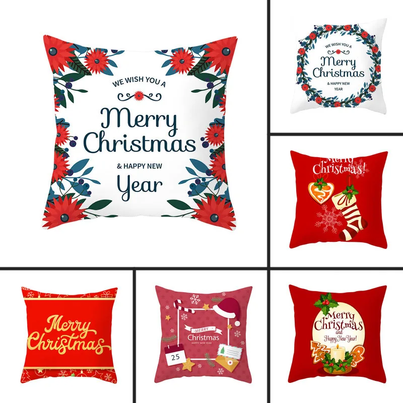 mling 1pcs 45x45cm Red Christmas Print Polyester Peachskin Pillowcases Waist Pillow Cover Decorative Pillows Cover
mling 1pcs 45x45cm Red Christmas Print Polyester Peachskin Pillowcases Waist Pillow Cover Decorative Pillows Cover