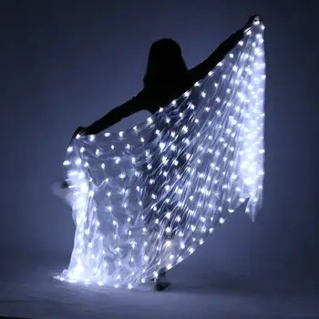 Belly Dance LED Wings Colorful LED Dance Props Newest 128 LED Wings Adults Belly Dance Professional Accessory Shinning Veil 
Belly Dance LED Wings Colorful LED Dance Props Newest 128 LED Wings Adults Belly Dance Professional Accessory Shinning Veil