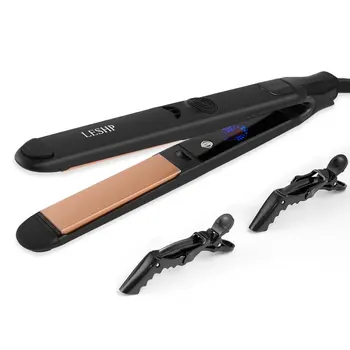 Leshp Flat Iron Hair Straightener With Floating Plate & Elasticity Cool Tip Ceramic Plates Automatic Safety Mode Lcd Display
Leshp Flat Iron Hair Straightener With Floating Plate & Elasticity Cool Tip Ceramic Plates Automatic Safety Mode Lcd Display