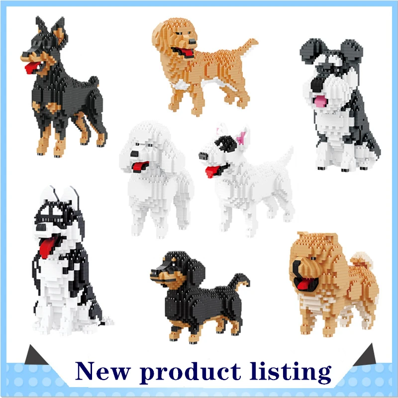 Cartoon Simulation Pet Dog Building Blocks Mini Dachshund Poodle Doberman Model Children's Toy Gift Dog Pet Building Blocks
Cartoon Simulation Pet Dog Building Blocks Mini Dachshund Poodle Doberman Model Children's Toy Gift Dog Pet Building Blocks