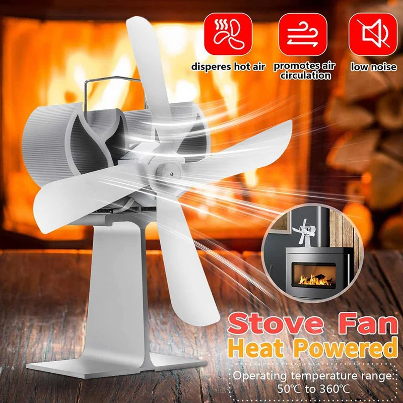 Stove Fan 4 Blade Fan Heat Powered Komin Wood Burner Eco Fan Friendly Quiet Home Efficient Heat Distribution
Stove Fan 4 Blade Fan Heat Powered Komin Wood Burner Eco Fan Friendly Quiet Home Efficient Heat Distribution