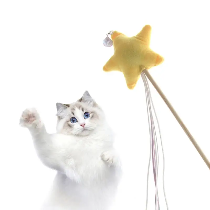 Funny Cat Stick Pet Toy Plush Star Bell Tassel Plastic Kitten Colorful Catnip Wand Toy Cat Toy Interactive Stick Pet Supplies
Funny Cat Stick Pet Toy Plush Star Bell Tassel Plastic Kitten Colorful Catnip Wand Toy Cat Toy Interactive Stick Pet Supplies