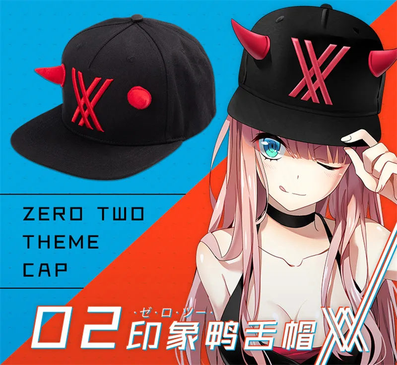 Darling in the Franxx Zero Two 02 Hat Devil Horns Cap Flat Sun Shade Adjustable Baseball Caps Hallowen Party Props Snapback Hats
Darling in the Franxx Zero Two 02 Hat Devil Horns Cap Flat Sun Shade Adjustable Baseball Caps Hallowen Party Props Snapback Hats