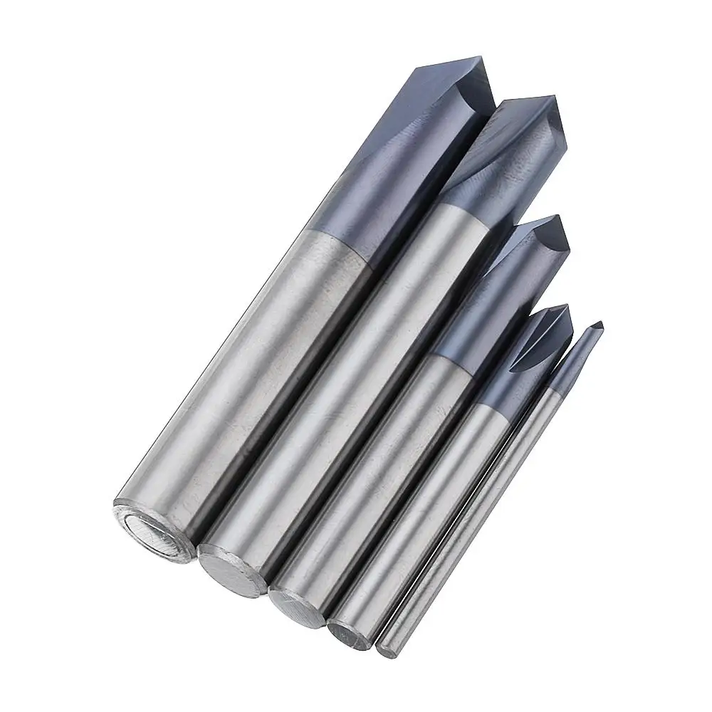 2 Flutes 90 Degree 2-12mm Carbide Chamfering Cutter End Mill HRC45 Milling Cutter Tool
2 Flutes 90 Degree 2-12mm Carbide Chamfering Cutter End Mill HRC45 Milling Cutter Tool