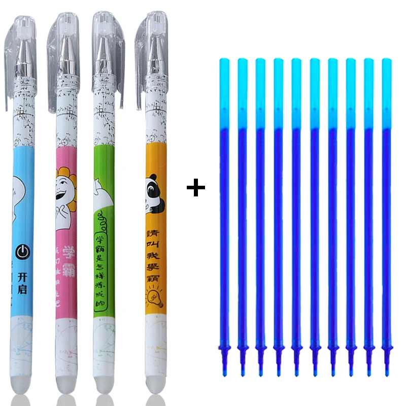 Kawaii Cartoon Erasable Pen Cute Washable Handle Blue/Black 0.5mm Magic Ink Neutral Gel Pen School Office Writing Stationery
Kawaii Cartoon Erasable Pen Cute Washable Handle Blue/Black 0.5mm Magic Ink Neutral Gel Pen School Office Writing Stationery