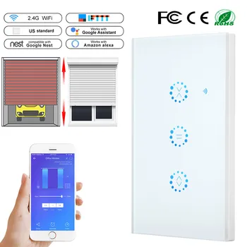 WiFi Smart Curtain Switch EU/US Touch Switch for Smart Curtain Motor Electric Blinds Roller Shutter Works with Alexa Google Home
WiFi Smart Curtain Switch EU/US Touch Switch for Smart Curtain Motor Electric Blinds Roller Shutter Works with Alexa Google Home