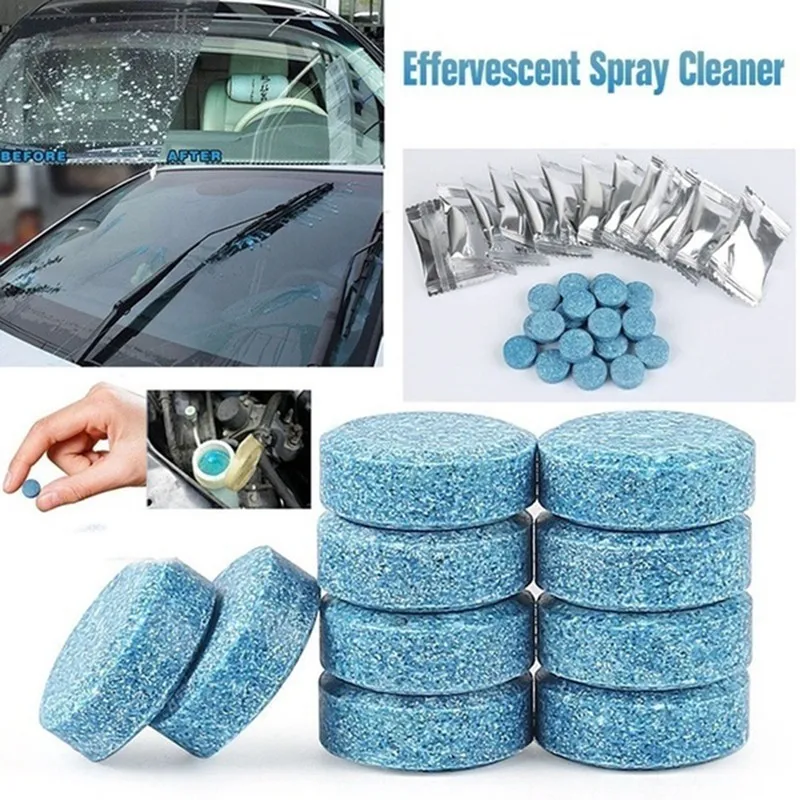 10Pcs Condensed Effervescent Tablet Wiper Car Windshield Glass Washer Solid Wiper Concentrated Super Conventional Cleaner Tablet
10Pcs Condensed Effervescent Tablet Wiper Car Windshield Glass Washer Solid Wiper Concentrated Super Conventional Cleaner Tablet