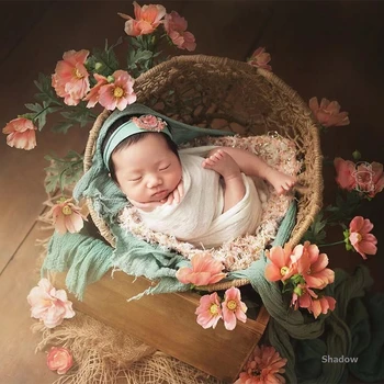 Newborn Photography Prop Hemp Rope Basket Baby Photo Baskets Infantil Shoot Accessories Iron Frame Flower Baskets New Type 
Newborn Photography Prop Hemp Rope Basket Baby Photo Baskets Infantil Shoot Accessories Iron Frame Flower Baskets New Type
