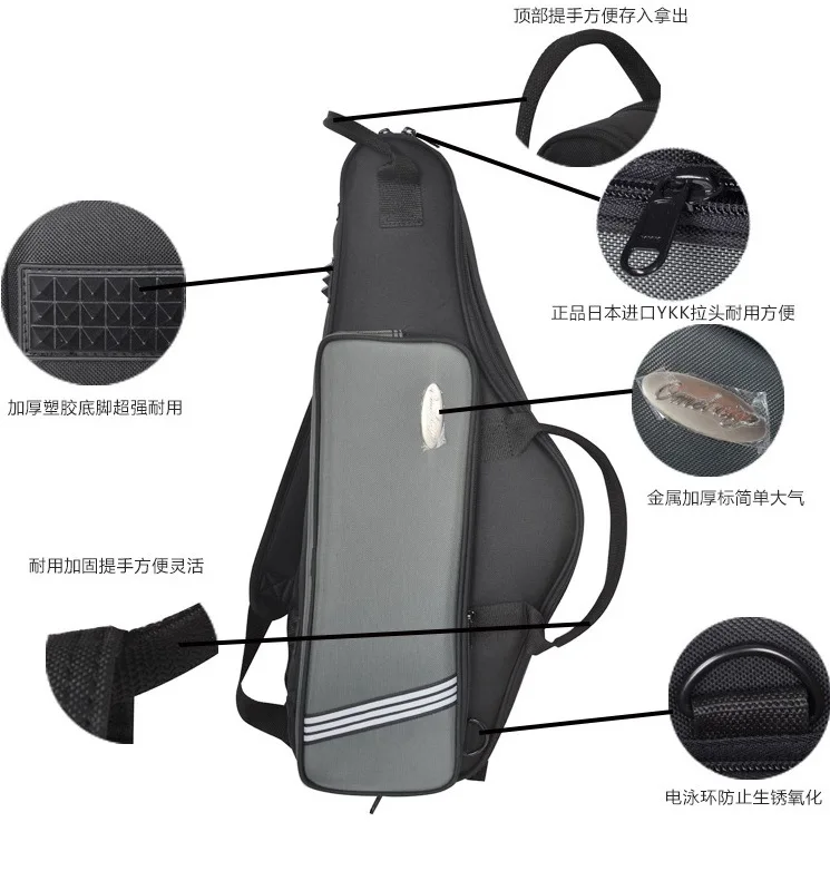 Bai Lattice Saxophone Backpack Times the Bag Carrying Case Tenor Saxophone Soft Bag Shoulder Single Shoulder Backpack Portable B
Bai Lattice Saxophone Backpack Times the Bag Carrying Case Tenor Saxophone Soft Bag Shoulder Single Shoulder Backpack Portable B