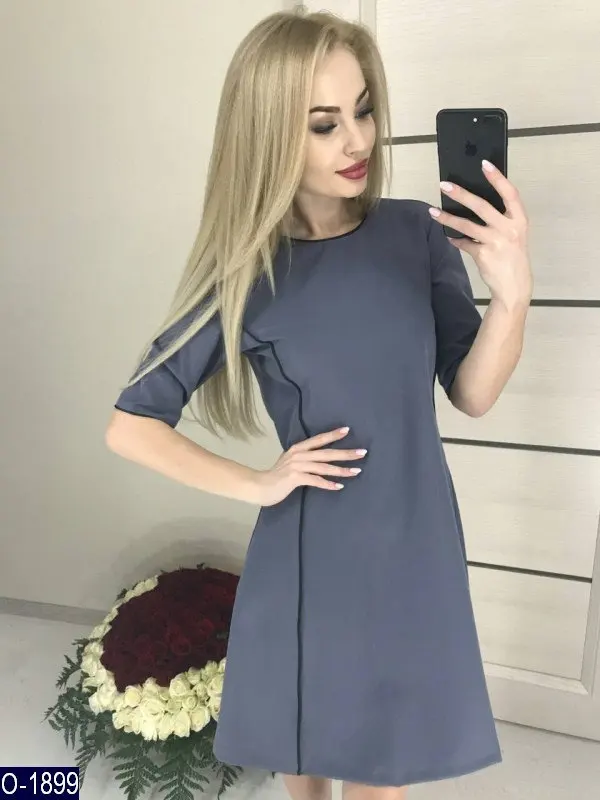 2019 New Autumn Dress A-Line O-neck Short sleeve Fashion Black edging design Mini Party dresses Vestidos
2019 New Autumn Dress A-Line O-neck Short sleeve Fashion Black edging design Mini Party dresses Vestidos